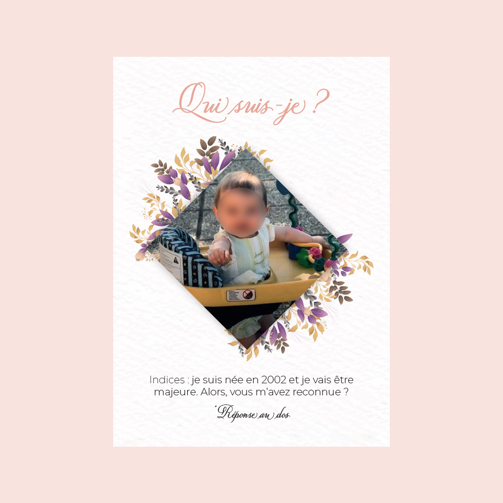 Carte d'anniversaire 18 ans - Emily Gros 2021